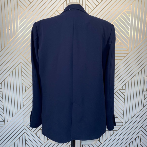 Rachel Comey Andes Blazer in Navy Blue Georgette - Picture 9 of 12